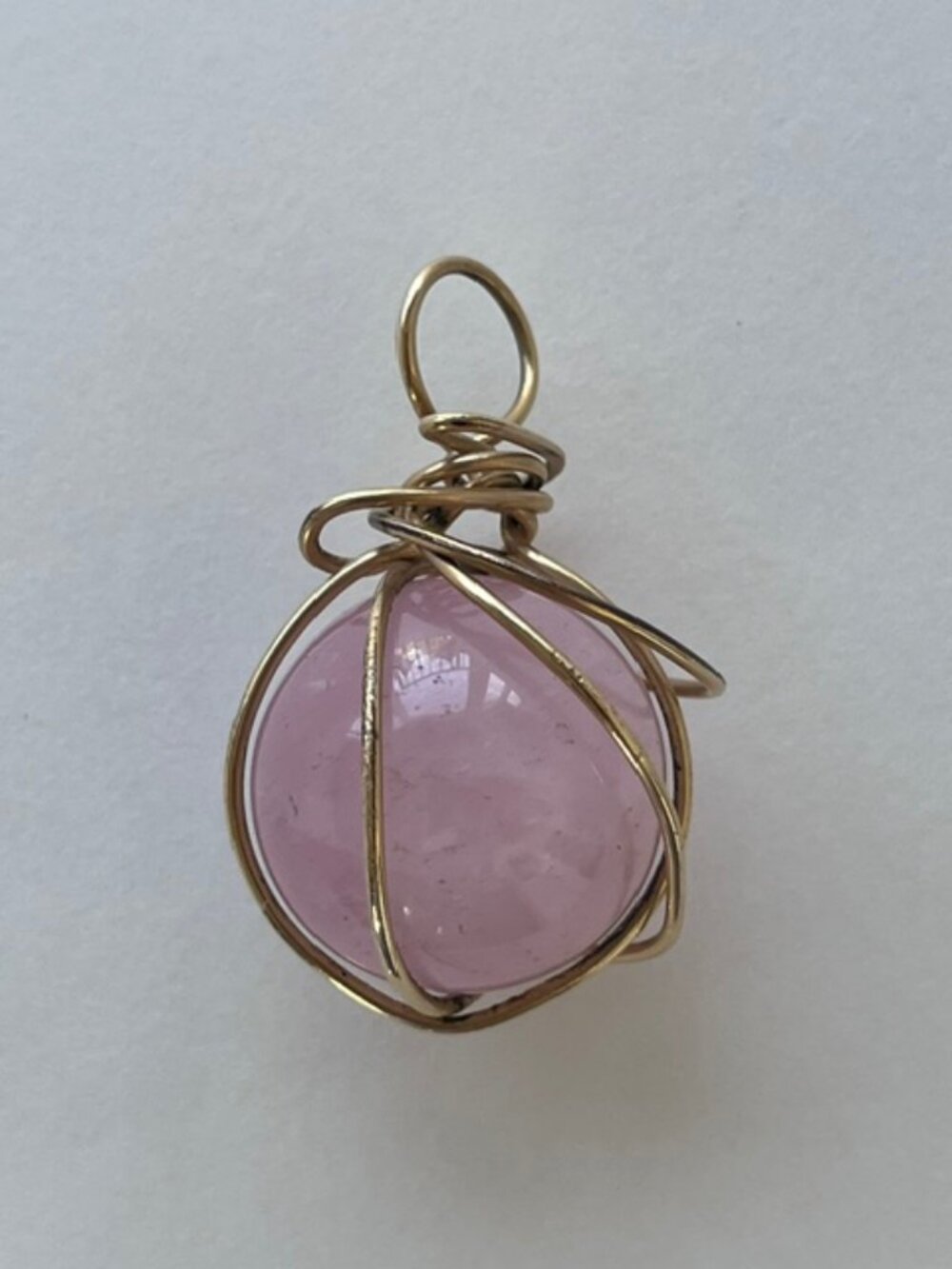 Kazuko Oshima Pink Quartz Pendant